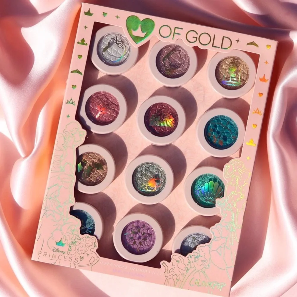 COLOURPOP Disney Princess Heart of Gold Super Shock Shadow Vault 12 Piece Set